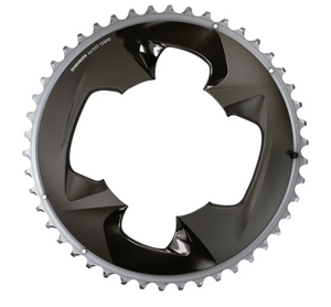 Sram Force 2x12-Speed Outer Chainring - 46t, 107 BCD, 4-Bolt, Polar Grey, For use with 33t Inner
