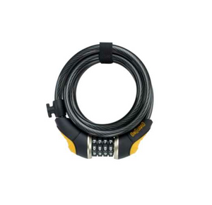 Doberman Combo 6' Coil Cable Lock 185cm x 12mm (8031)